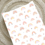 Anti-Roll Wedge Changing Mat - Rainbow Beau image 1