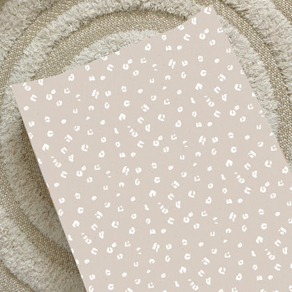 Anti-Roll Wedge Baby Changing Mat - Sand Animal Print