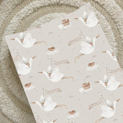 Anti-Roll Wedge Baby Changing Mat - Welcome Baby Print image 1