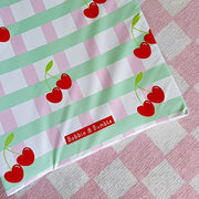 Anti-Roll Wedge Baby Changing Mat - Cherry image 4