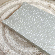 Anti-Roll Wedge Changing Mat - Sage Green Spotty Print image 7