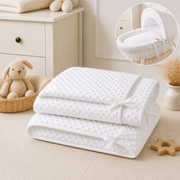 White Dimple Moses Basket Bedding Set (Basket Not Included!) image 2