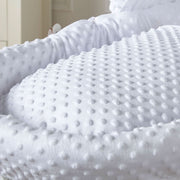 White Dimple White Wicker Baby Moses Basket With Stand image 7