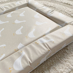 Standard Changing Mat - White Goose Unisex Print