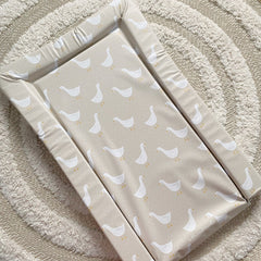 Standard Changing Mat - White Goose Unisex Print