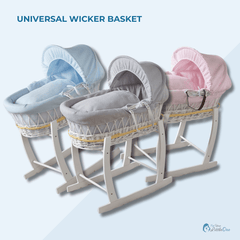 Wicker Moses Basket with Stand