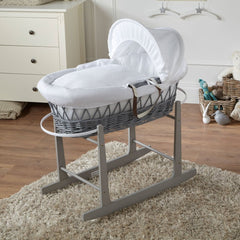 Wicker Moses Basket with Stand