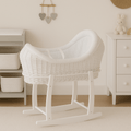Deluxe Wicker Pod Moses Basket with Stand