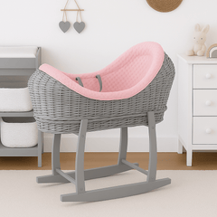 Deluxe Wicker Pod Moses Basket with Stand