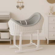 Deluxe Wicker Pod Moses Basket with Stand image 15