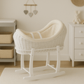 Deluxe Wicker Pod Moses Basket with Stand