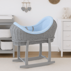 Deluxe Wicker Pod Moses Basket with Stand