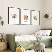 Woodland Nursery Wall Art Prints – Set of 3 image 1