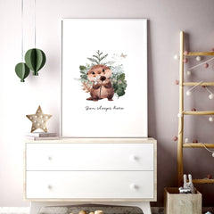 Woodland Nursery Wall Art Prints – Set of 3