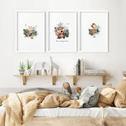 Woodland Nursery Wall Art Prints – Set of 3 image 2