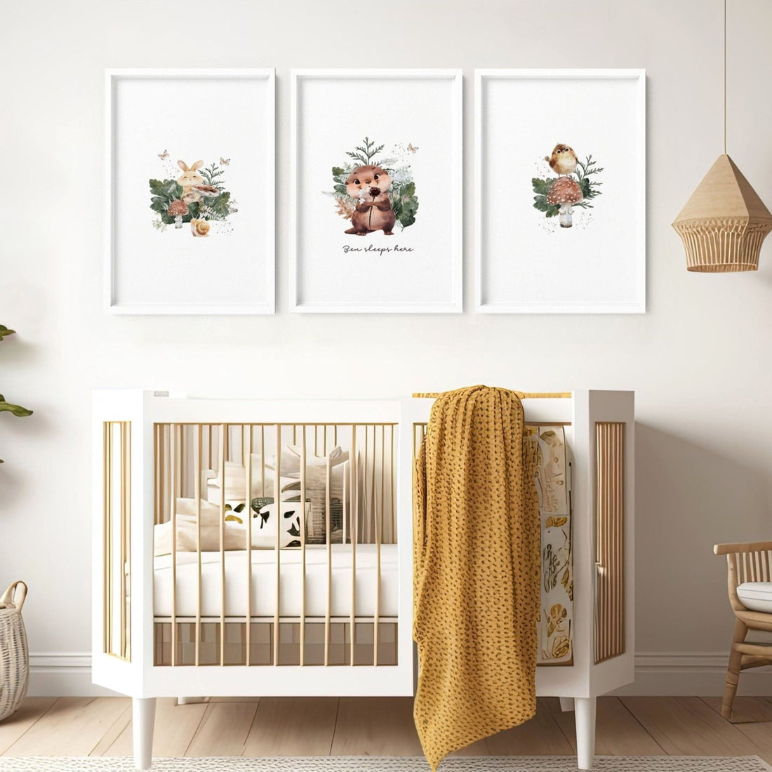 Woodland Nursery Wall Art Prints – Set of 3