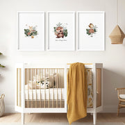 Woodland Nursery Wall Art Prints – Set of 3 image 1