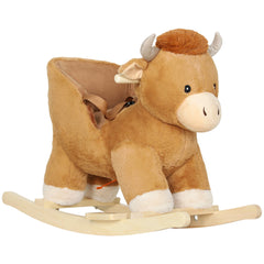 AIYAPLAY Baby Rocking Horse with Safety Belt – Brown