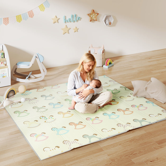 AIYAPLAY Foldable Double-Sided Baby Play Mat