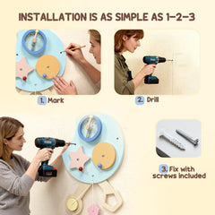 AIYAPLAY Caterpillar Busy Board with 7 Activities