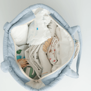 Almond Stripe Tote Nappy Bag (100% Cotton) image 6
