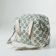 Emerald Trellis Nappy Bag (100% Cotton) image 2