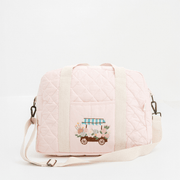 Hand Embroidered Meadow Cart Nappy Bag image 3