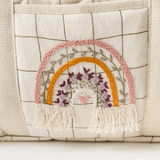 Hand Embroidered Rainbow Nappy Bag image 3