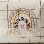 Hand Embroidered Rainbow Nappy Bag image 7