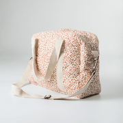 Red Velvet Yarrow Quilted Nappy Bag (100% Muslin Cotton) image 3