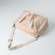 Red Velvet Yarrow Quilted Nappy Bag (100% Muslin Cotton) image 4