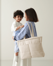 Vanilla Tote Nappy Bag (100% Cotton) image 1